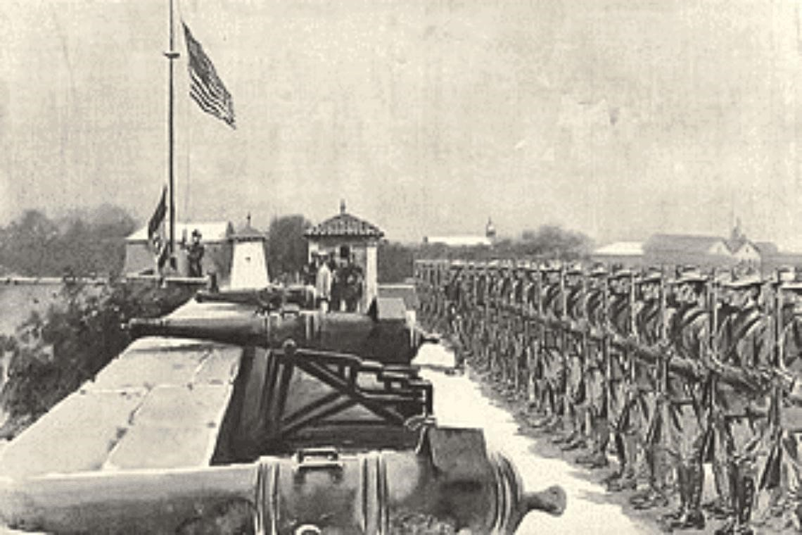 staged battle transferred Manila from Spain to the United States