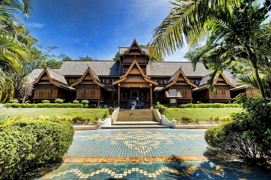 A reconstruction of the Malacca Sultanate's palace
